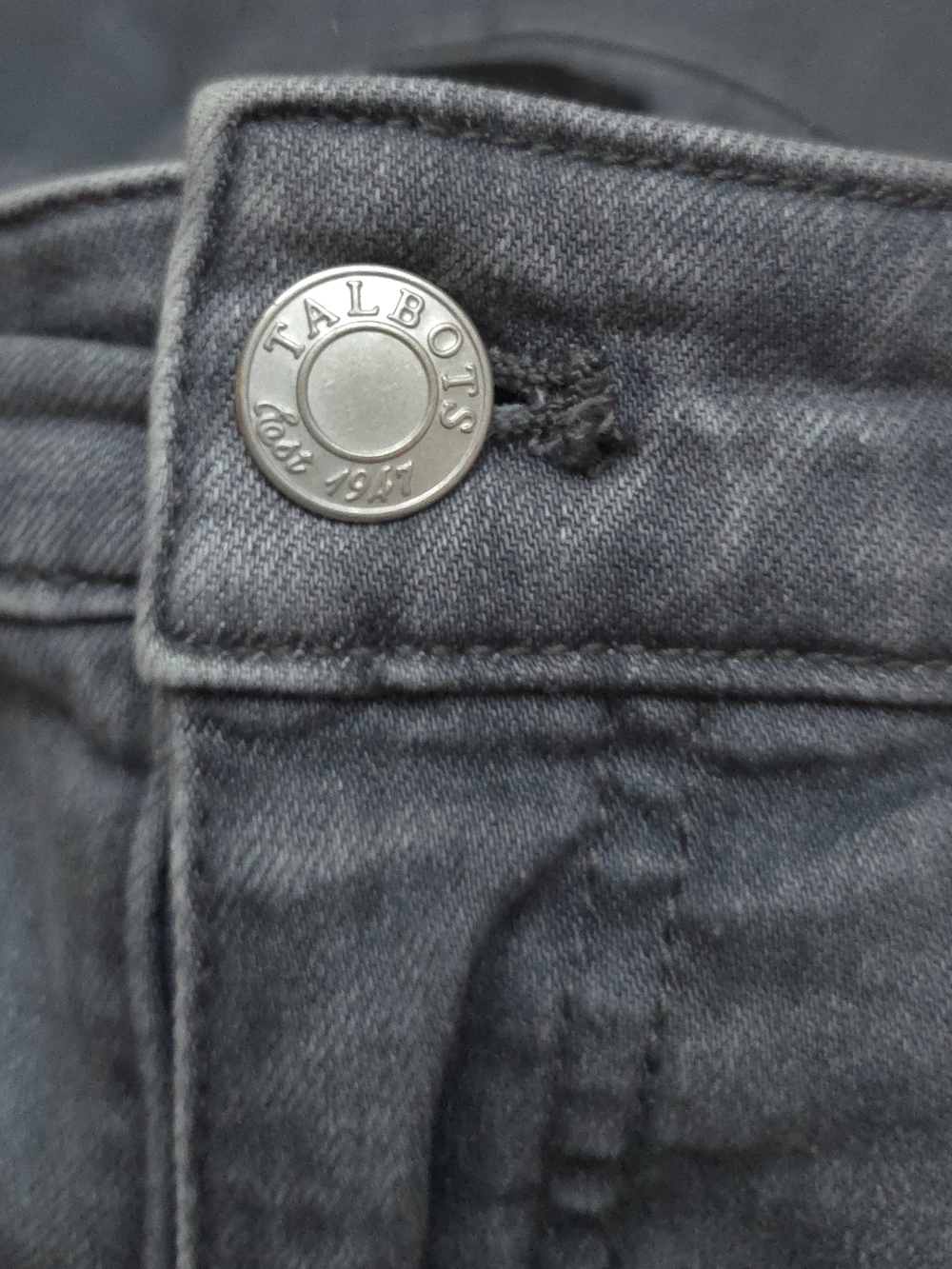 Talbots Slim Ankle Dark Gray Grey Jeans 6P - Picture 5 of 7